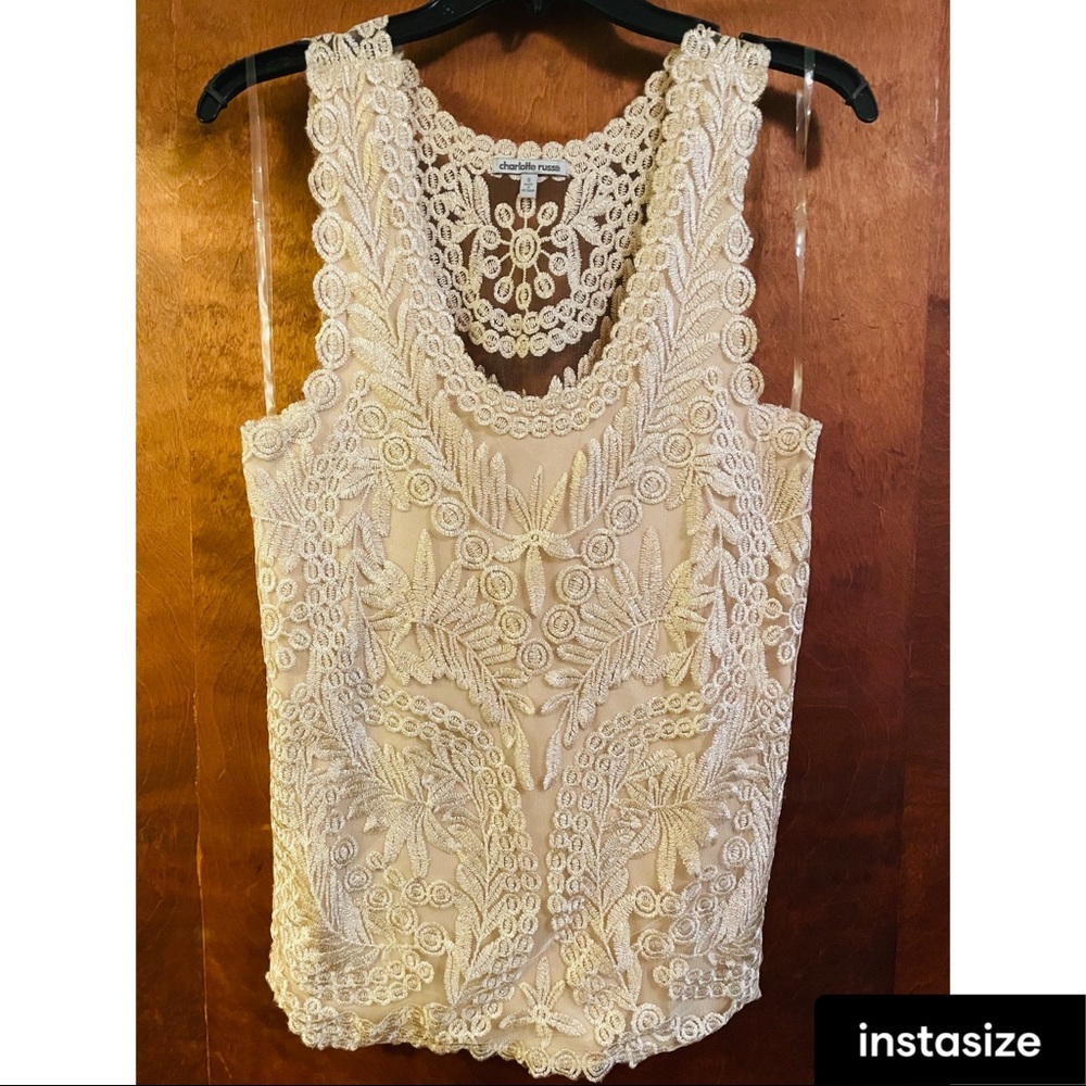 Gold/tan tank top